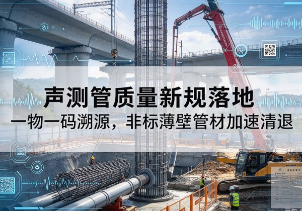 牡丹江声测管质量新规落地，一物一码溯源，非标薄壁管材加速清退