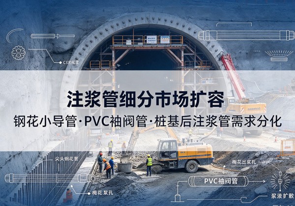 牡丹江注浆管细分市场扩容，隧道钢花小导管、PVC 袖阀管、桩基后注浆管需求分化